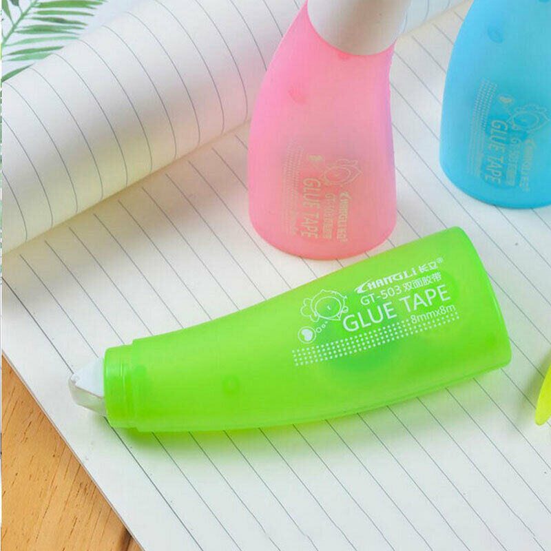 Double Sided Adhesive Glue Tape Dispenser Dots Stick Roller Office Suppli.l8