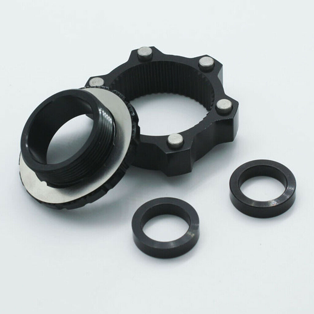 Bike Center Lock to 6-Bolts Rotor Brake Disc Hub Adapter Rear 142 to 148
