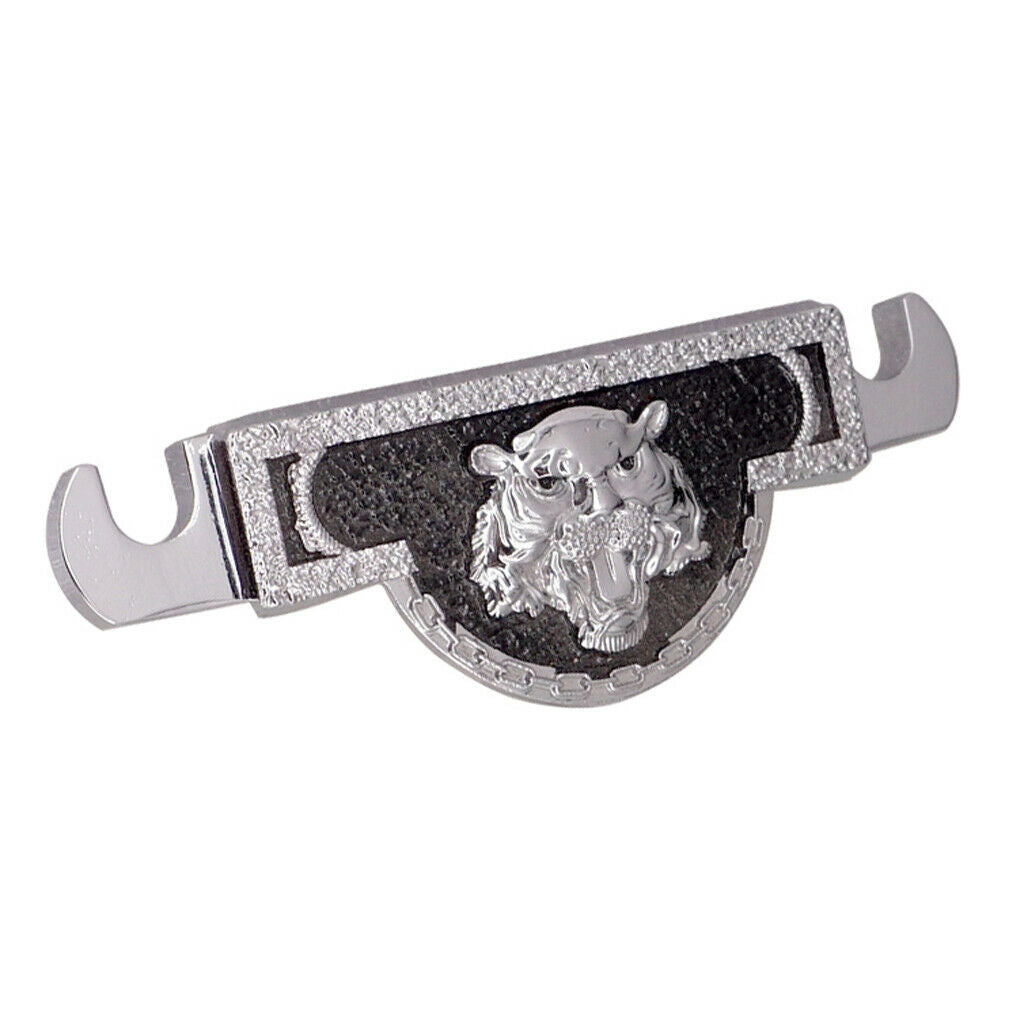 Lion Head Pattern Roller Saddle Bridge Tailpiece for   LP Guitar