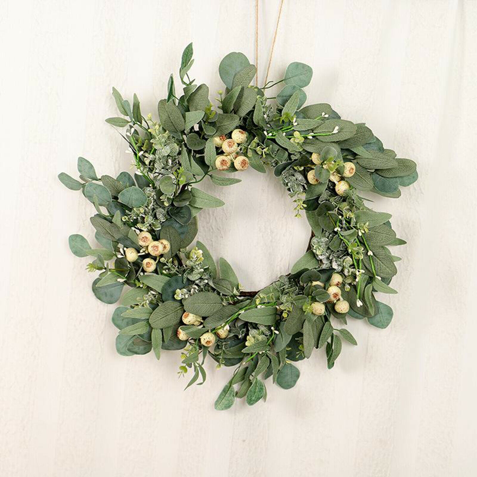 22'' Eucalyptus Wreath Front Door Large Garland Wedding Party Festival Decor