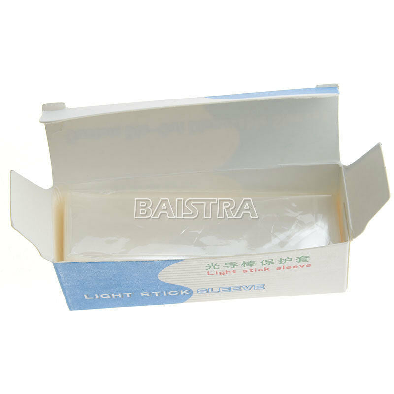 50 Boxes Dental Plastic Curing Light Guide Stick Sleeve Sheath Cover 18*67MM