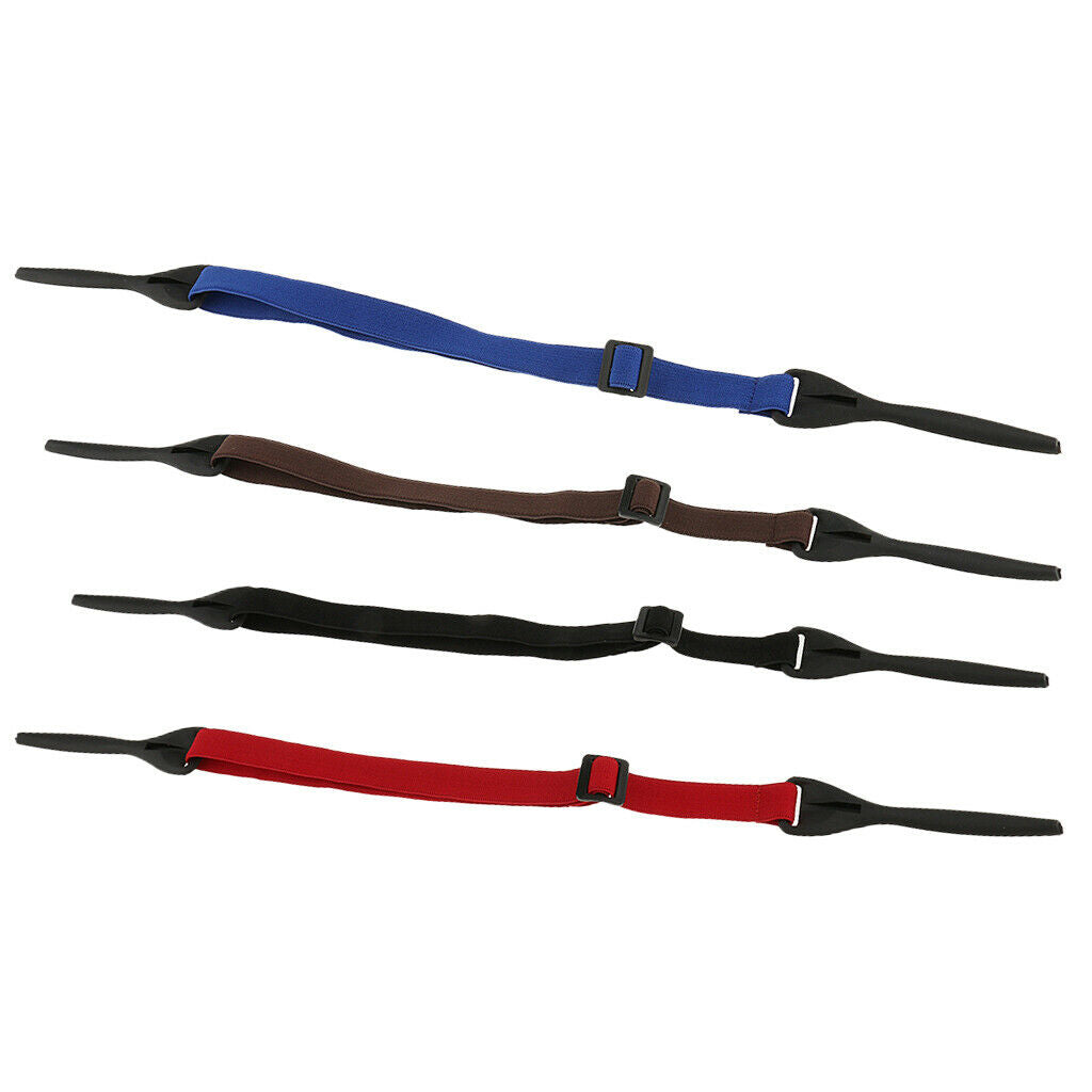 4 Piece Adjustable Sports Eyeglasses Sunglasses Glasses Strap Neck Cord Rope