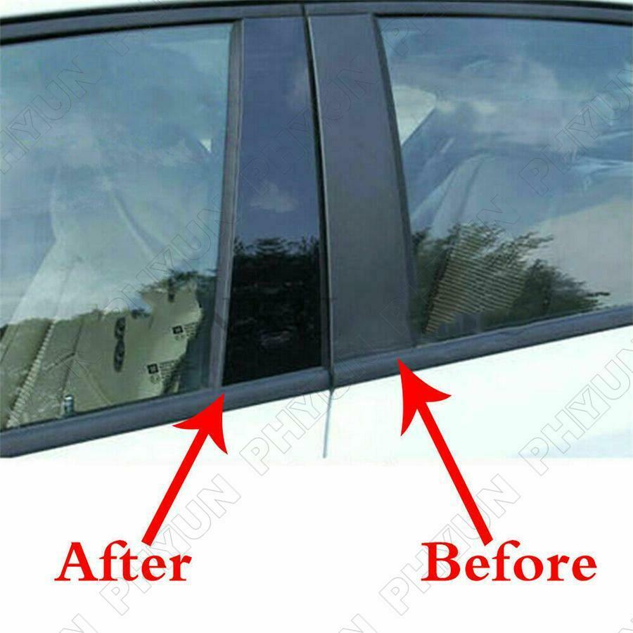 For 2014-2020 Chevrolet Impala Body Pillar Posts Door Window Trim Black 6Pcs