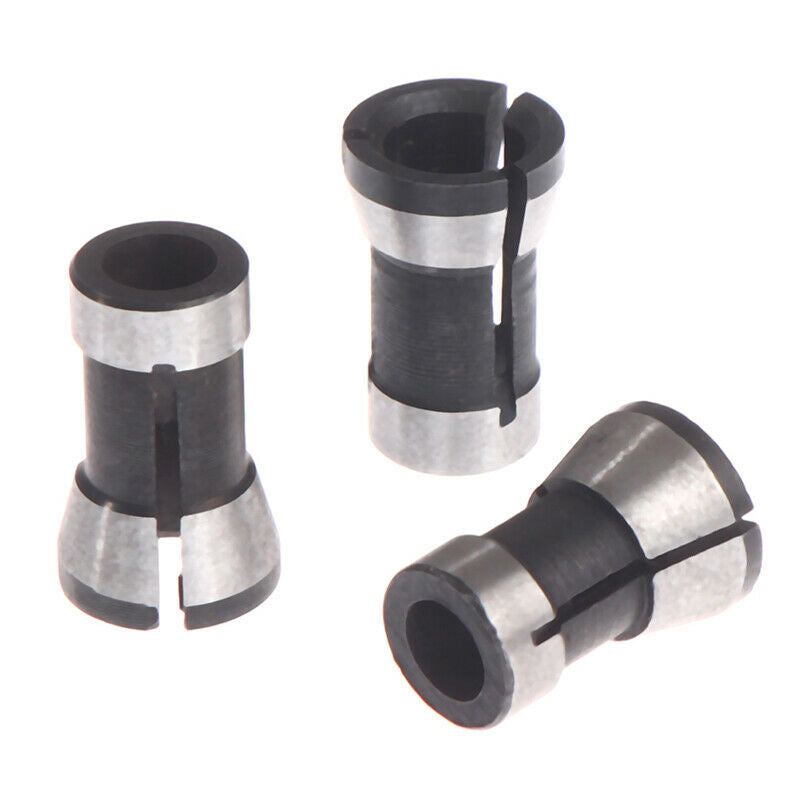 3pc/lot High Precision Adapter collet shank router tool Adapter 6mm/6.35m.l8