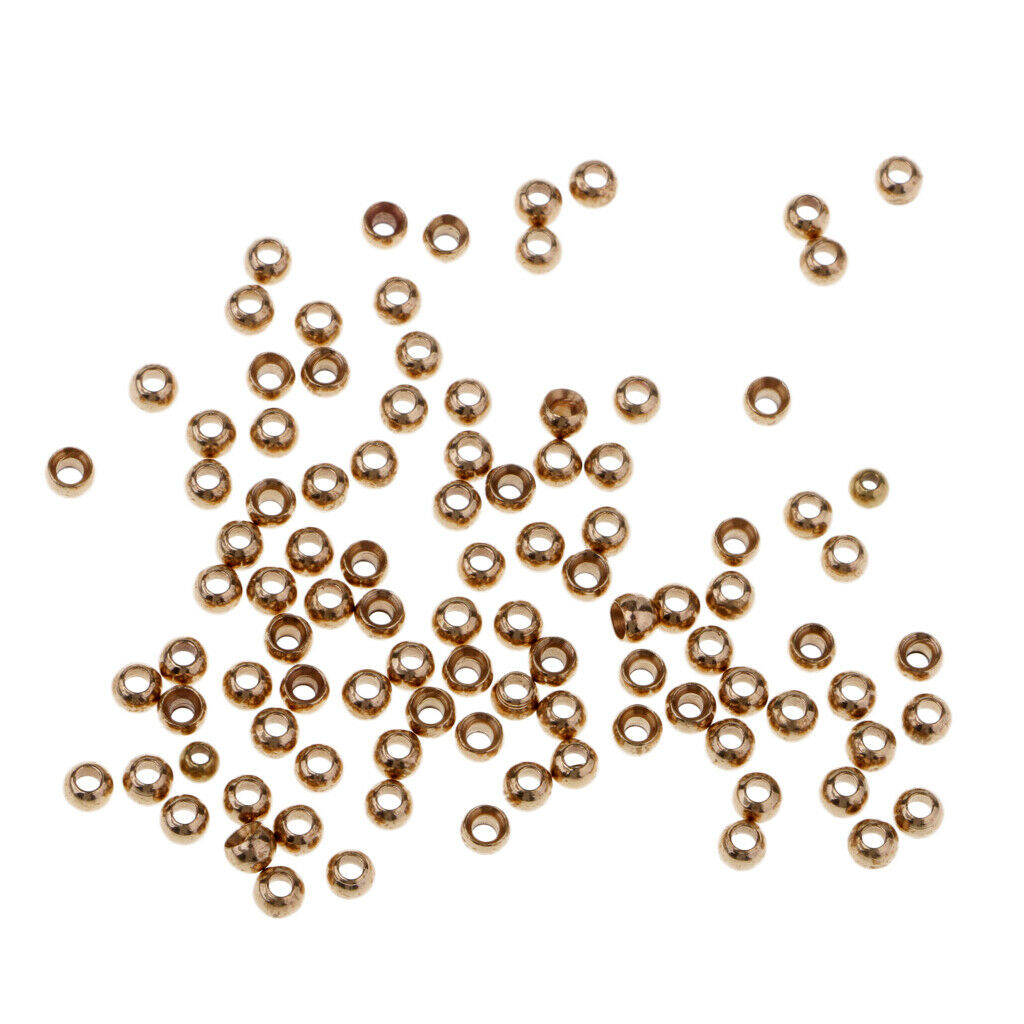 Fly Tying Beads Assortment Hook Nymph Belly Eyes Head Ball Bead 2.8mm 100pcs