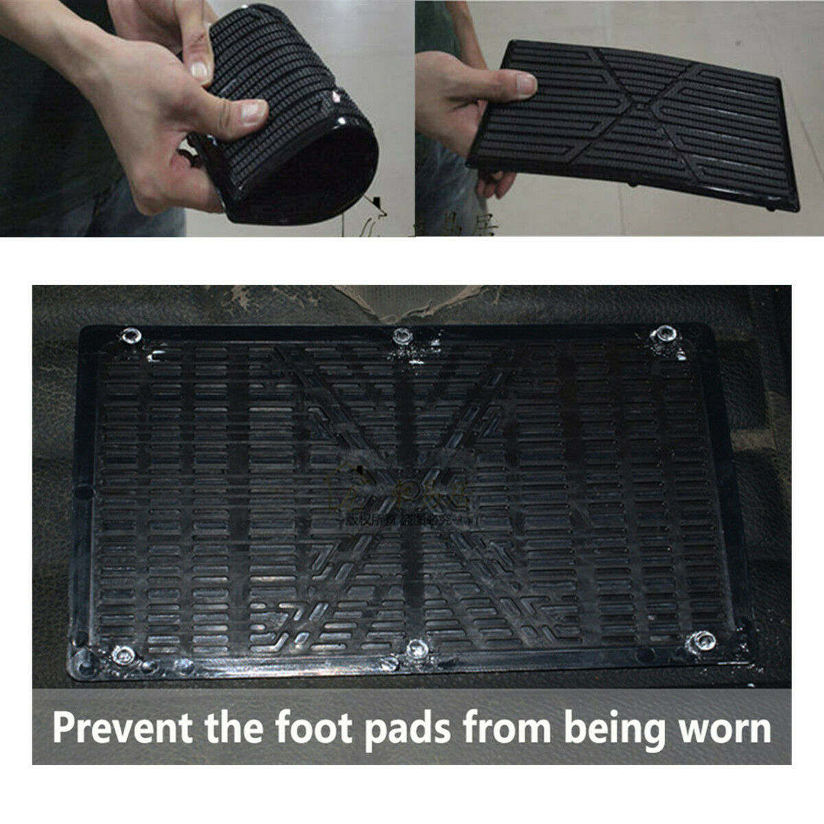 1PC Auto Car Antiskid Floor Mats Carpet Pad Foot Mat Footpads 16*25CM PVC Sheet