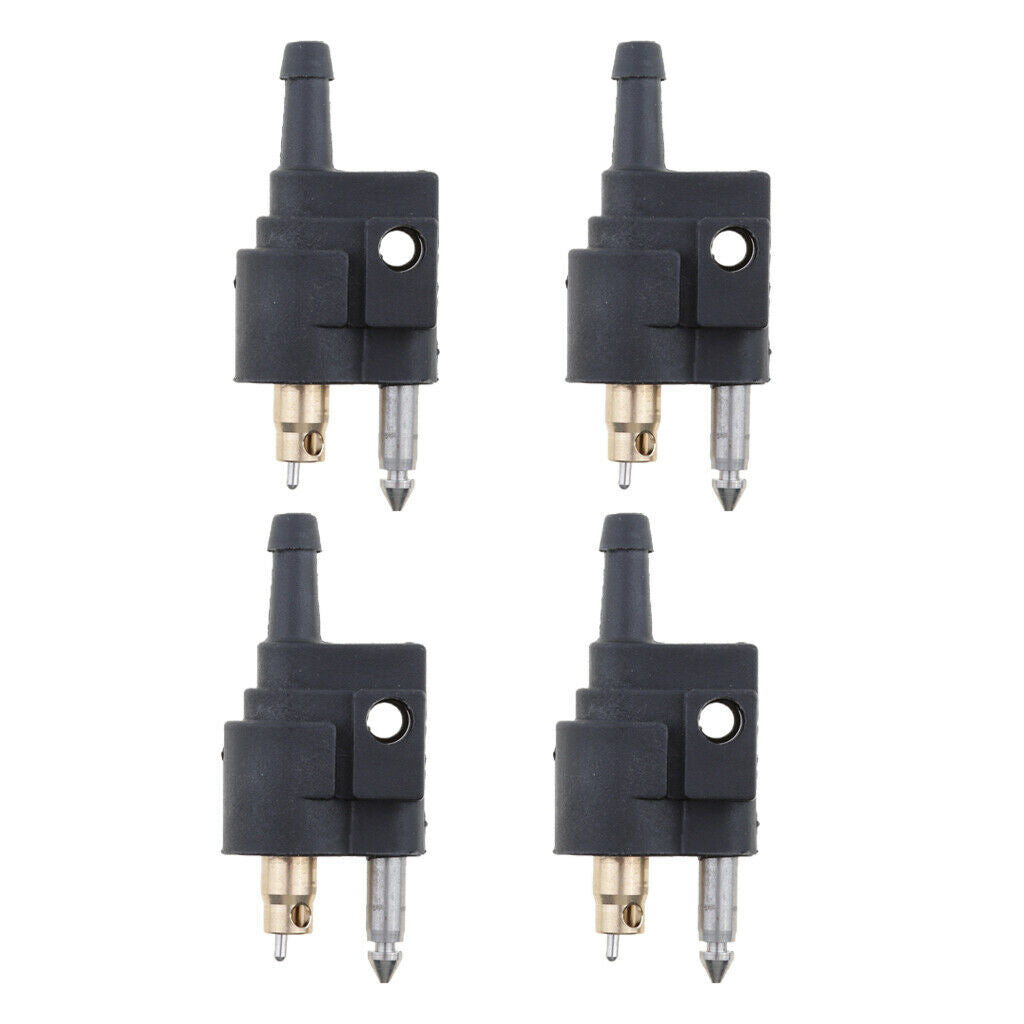 Pack of 4 Fuel Hose Line Connector Joint For Yamaha Outboard Engine Fuel
