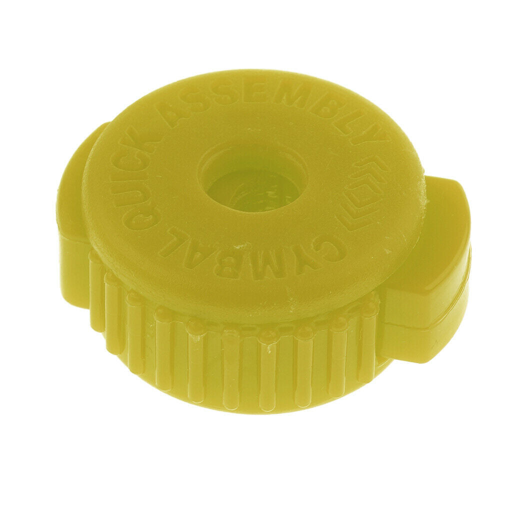Lots 3 Quick Set Cymbal Plastic Knobs Set Kit Part Instrument Parts Yellow