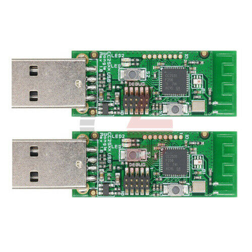 2x Wireless CC2531 Sniffer Bare Protocol Analyzer USB Dongle Module for Zigbee