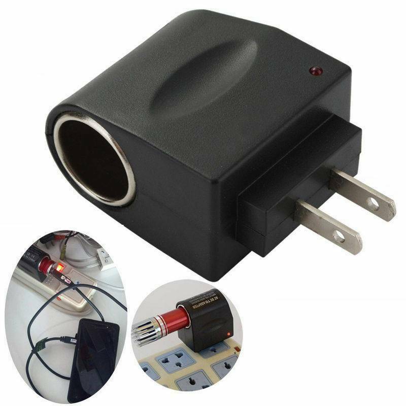 Car Auto Cigarette Lighter Adapter Converter Wall 110V~220V AC Power to 12V DC ~