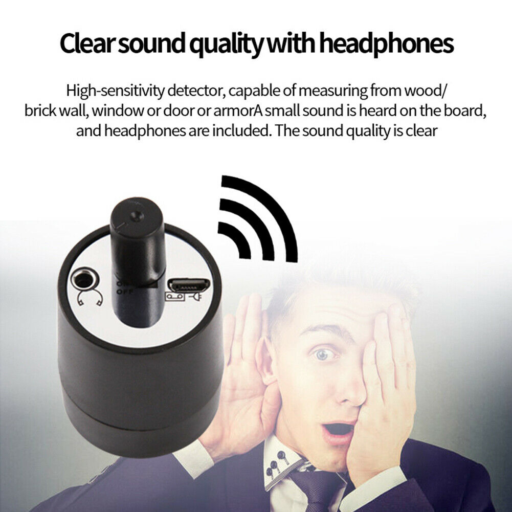 Enhanced Version Wall Microphone Voice /Ear Listen Through Wall Device Spy Bug