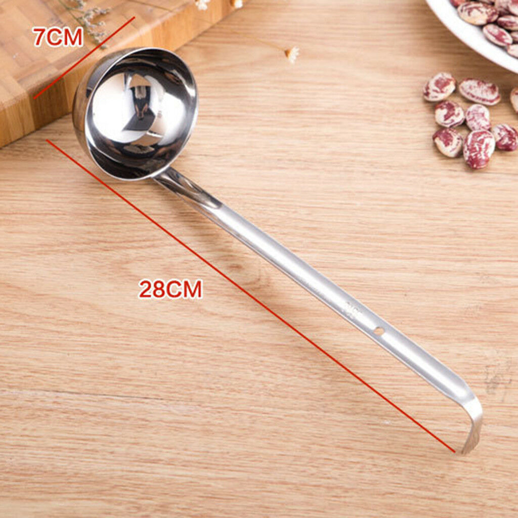 Stainless Steel Soup Gravy Pan Ladle / Dipper Kitchen Tool Utensil 90ml