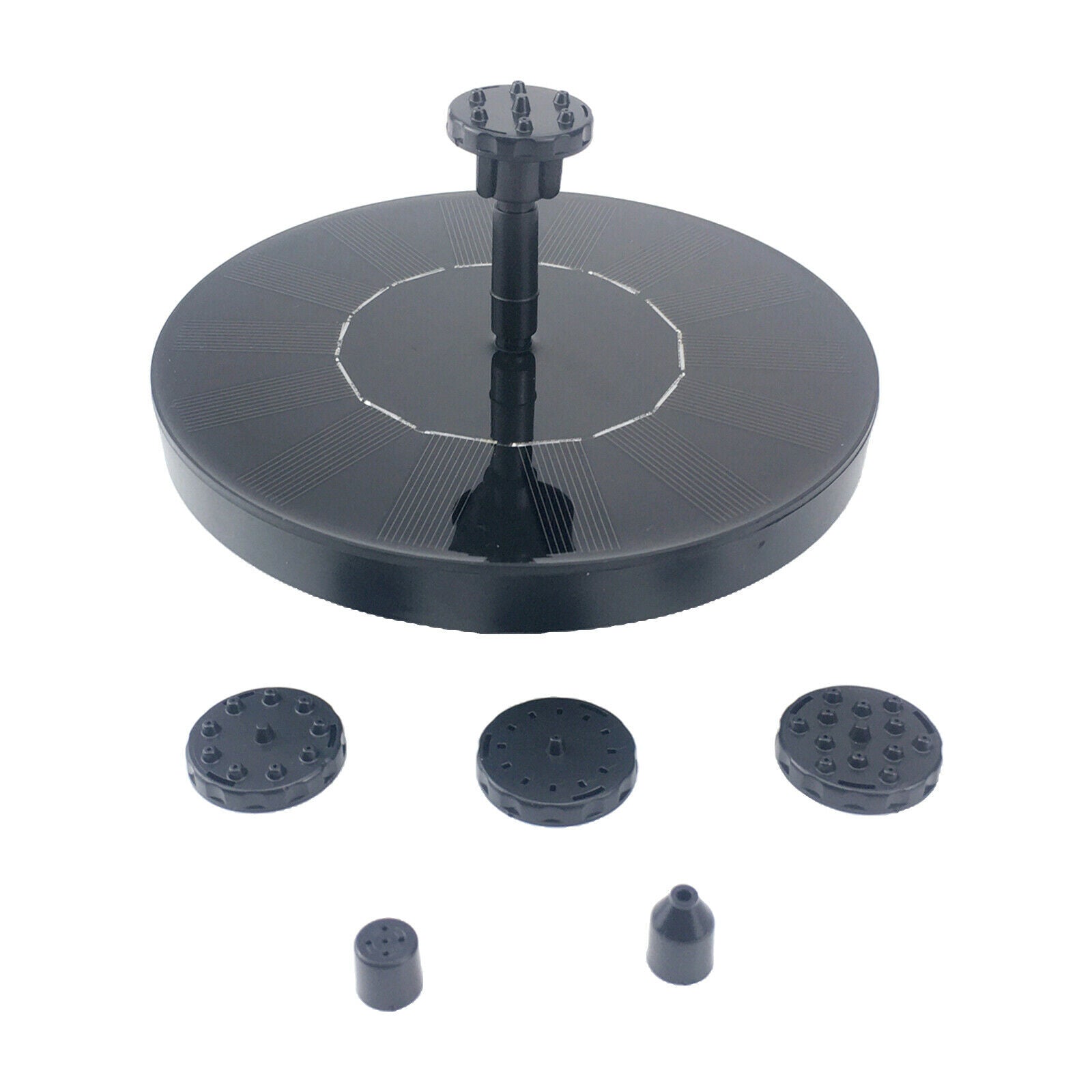 Solar Power Fountain Bird Bath Water Pump Floating Garden Pond Decoration