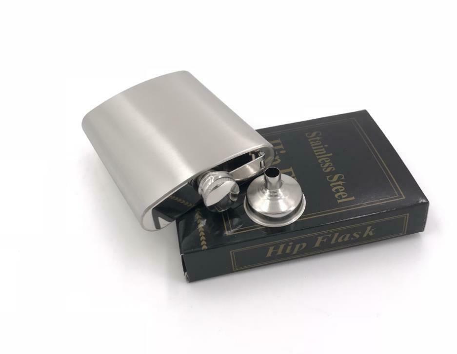 8 ounces bottle and funnel Material: stainless steel  Size: 93*22*136mm  The num