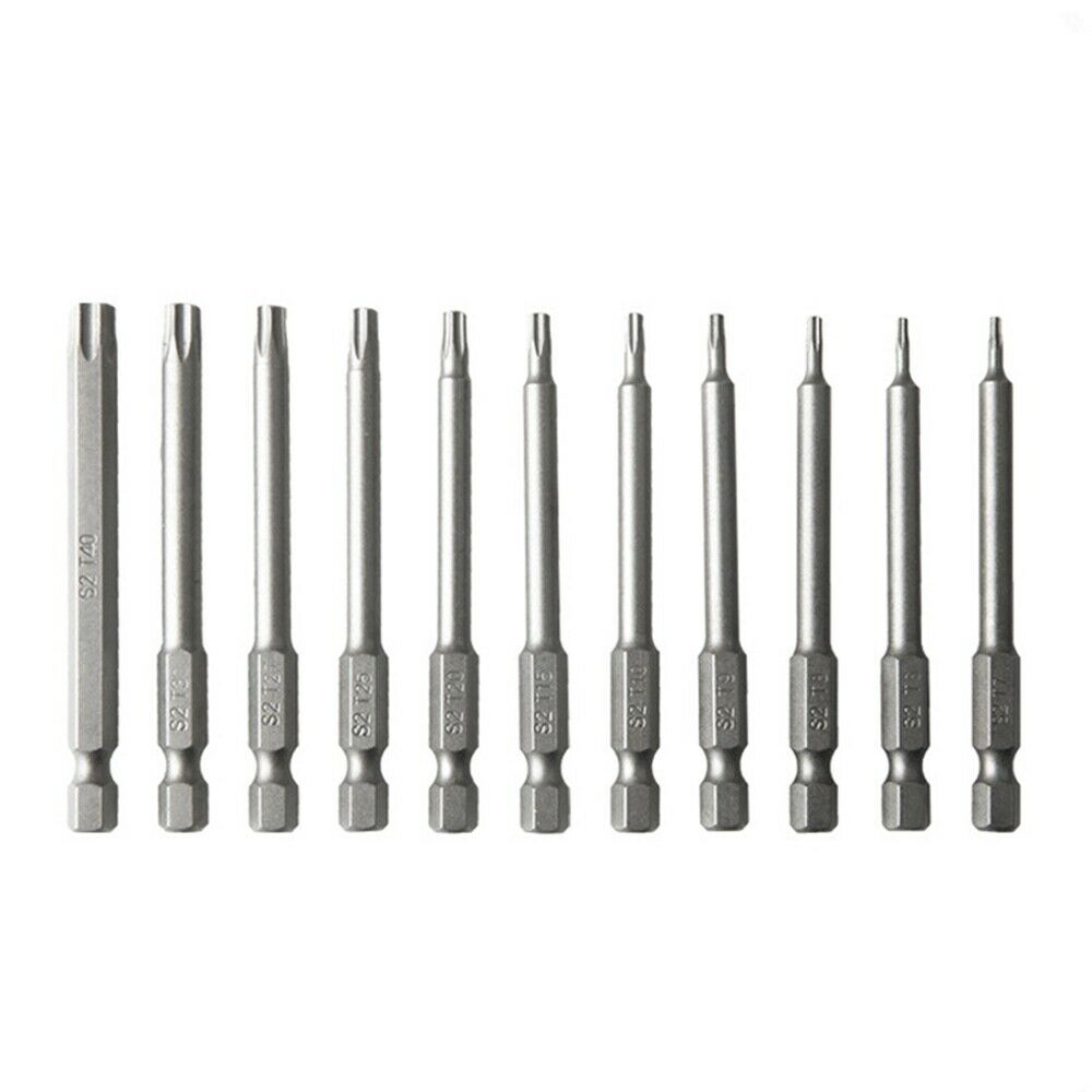 11pcs Torx Screwdriver Bit Set Magnetic Anti-Slip Drill Bit Set Screwdriver Head