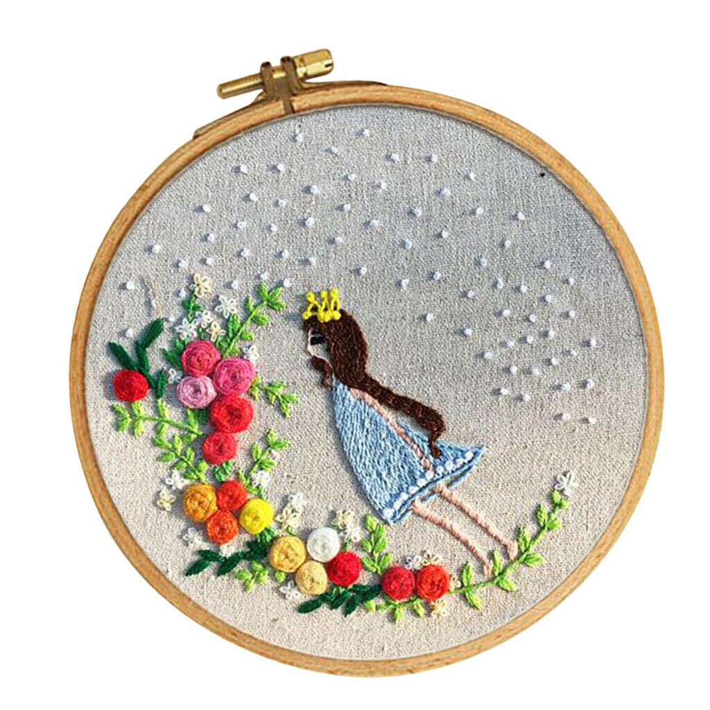 Prettyia   Princess   Pattern   DIY   Handmade   Embroidery   Sampler   Kit