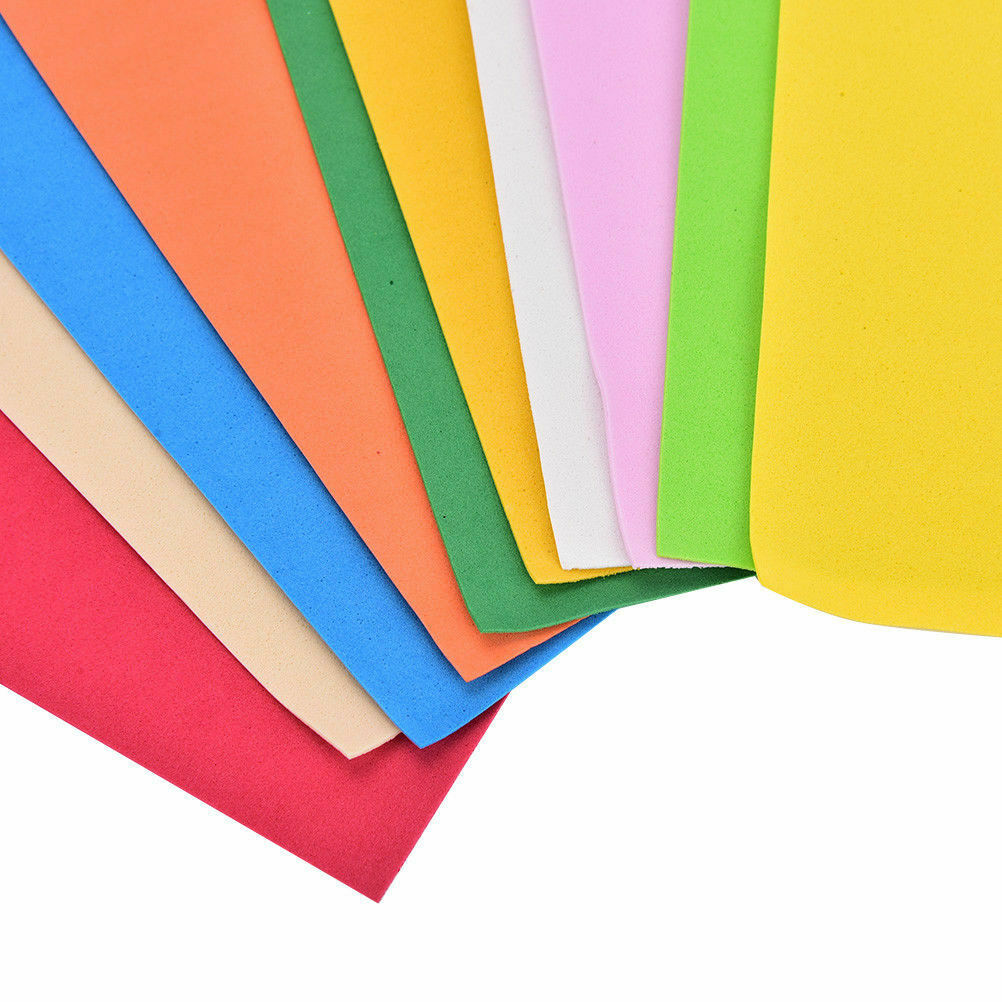 260x185x2mm EVA Foam Sheets Handmade Paper Fun Kids Craft Gift 10Pcs