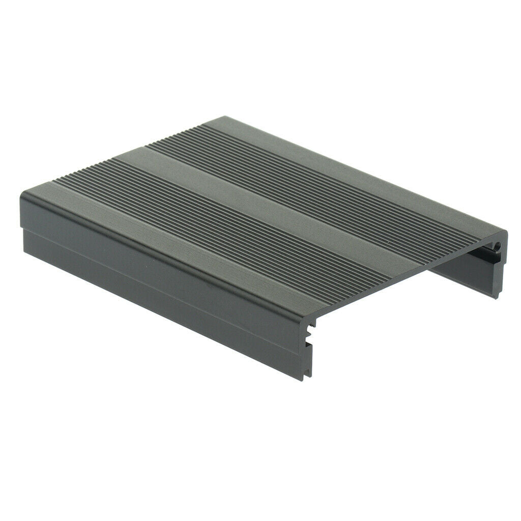 Extruded Aluminium Enclosure PCB Cooling Flat Box Case DIY 100x76x35mm Black