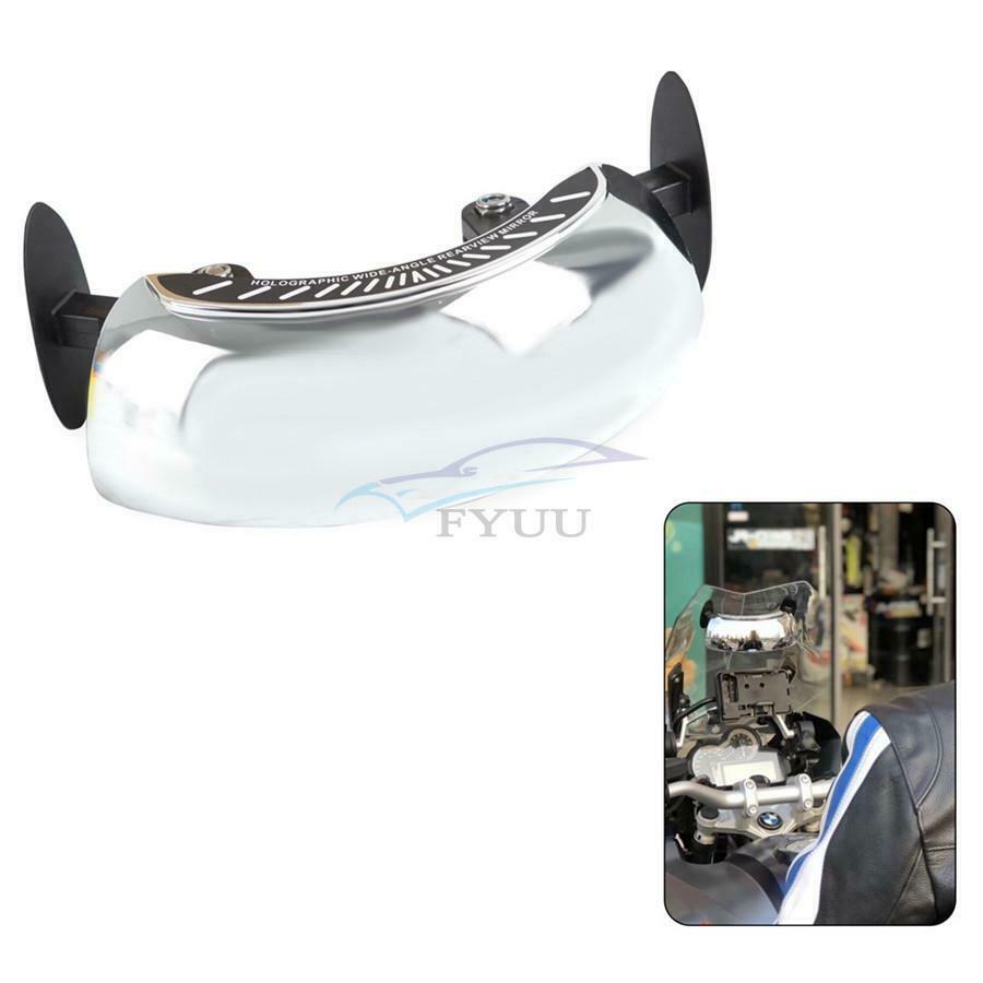 1PCS Universal Chromium Ultra Wide Angle Motorcycle Windshield Rearview Mirror