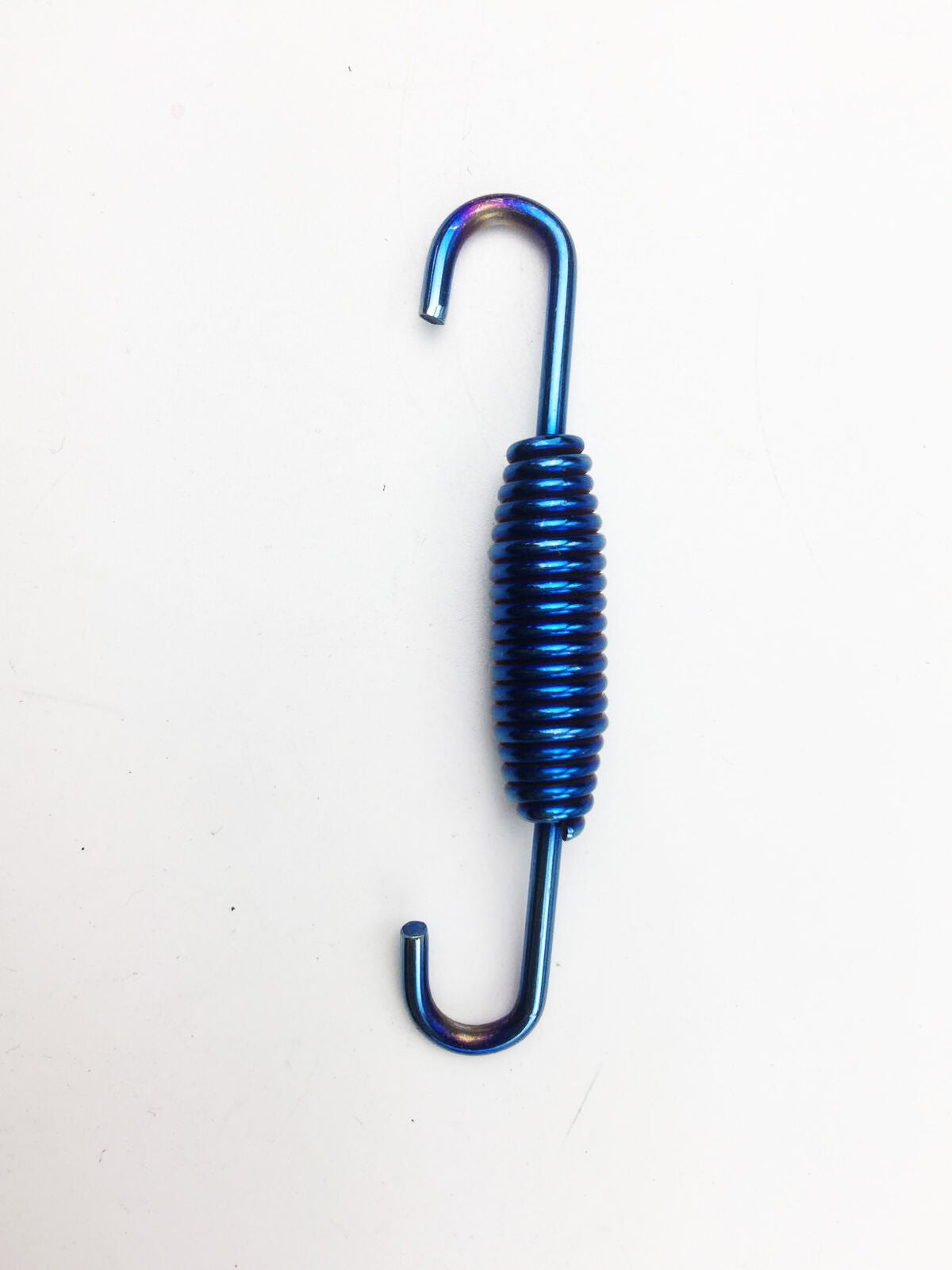 6 Pcs Blue Stainless Steel Scooter Motorcycle Exhaust Pipe Muffler Springs Hooks