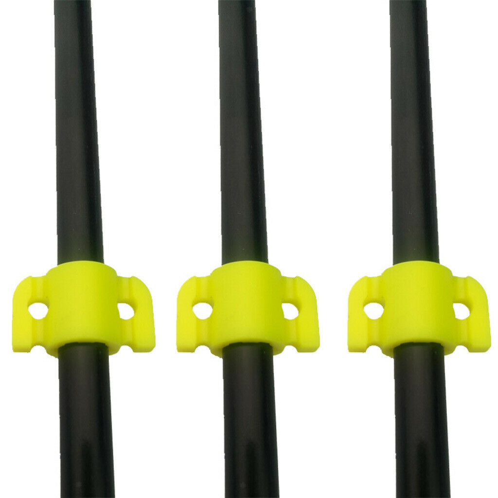6pcs Archery Fishing Slides Hunting Yellow Plastic Bowfishing Safety Slide