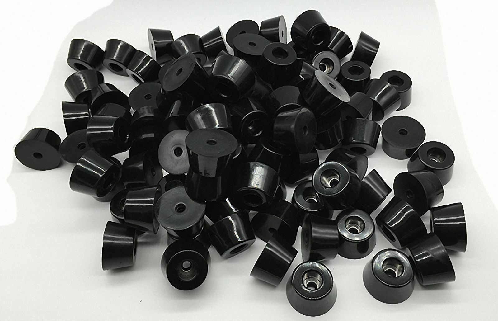4pcs Rubber Feet Mat Pad with Stainless Screw for Guitar Furniture Case 15 x 7mm