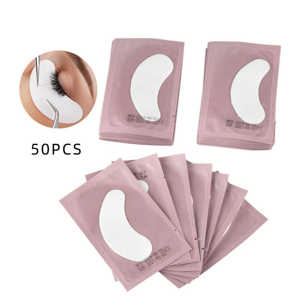 50Pcs Lint Free Non-Woven Eyelash Eye Pads DIY False Eyelash Lash Extension