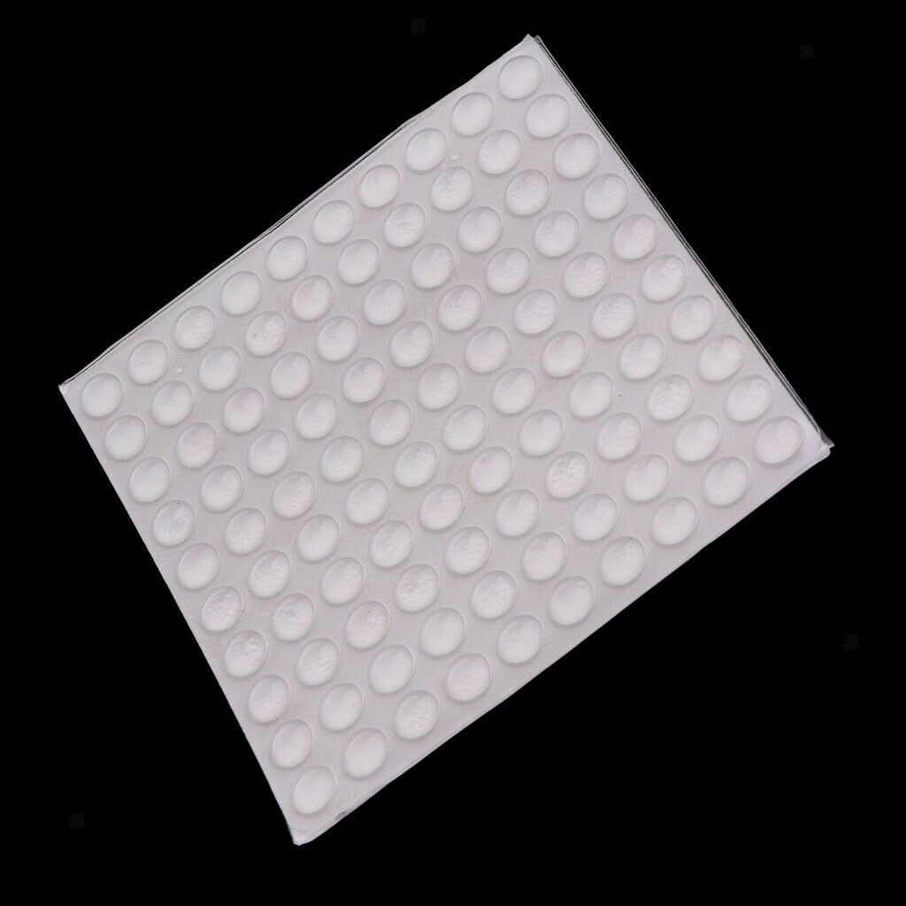 64Pcs 12mm Clear Door Knob Bumpers Stopper Self-Adhesive Bumpers Sticky Wall