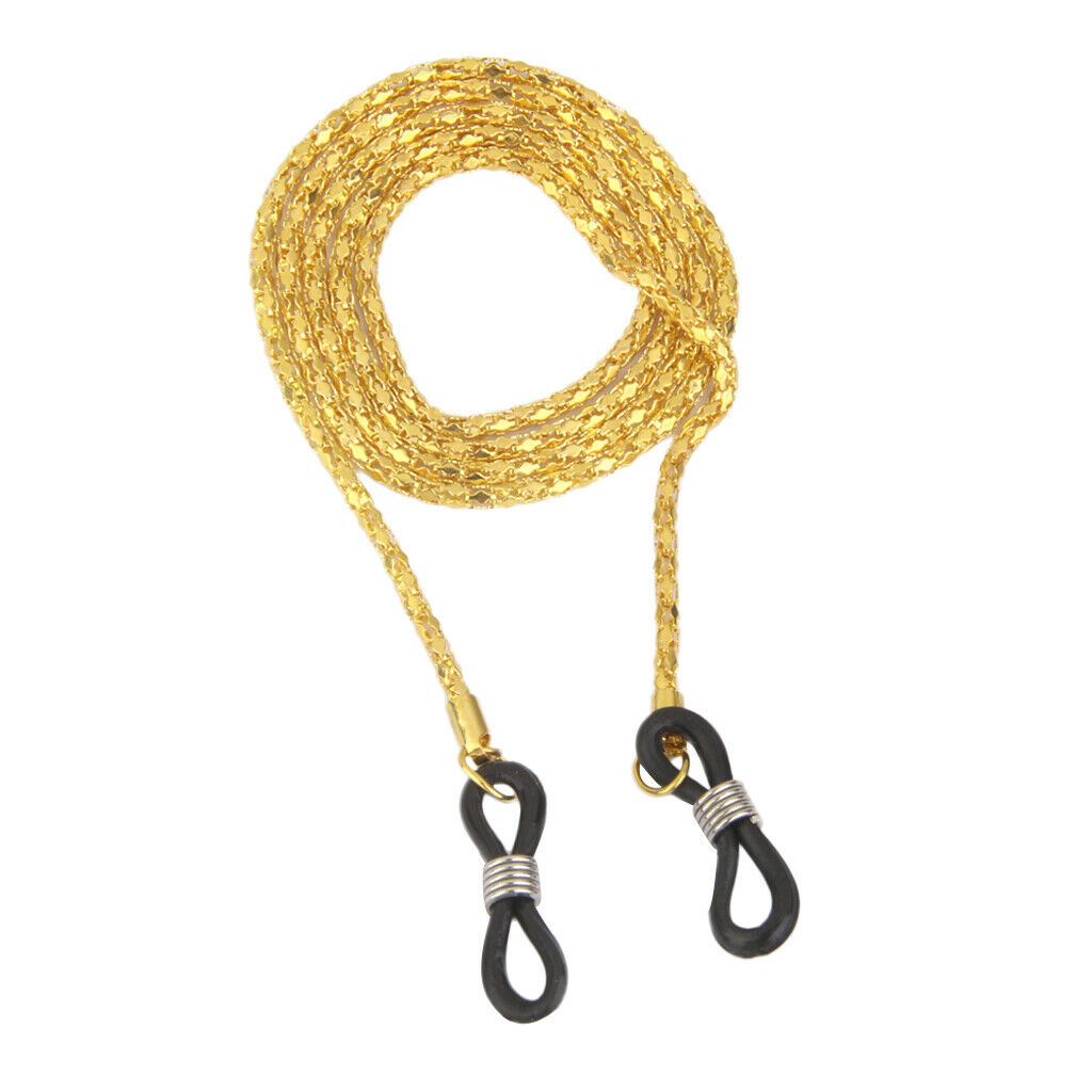 2 Pieces Metal Sunglasses Eyeglass Chain Glasses Cord Neck Strap Holders