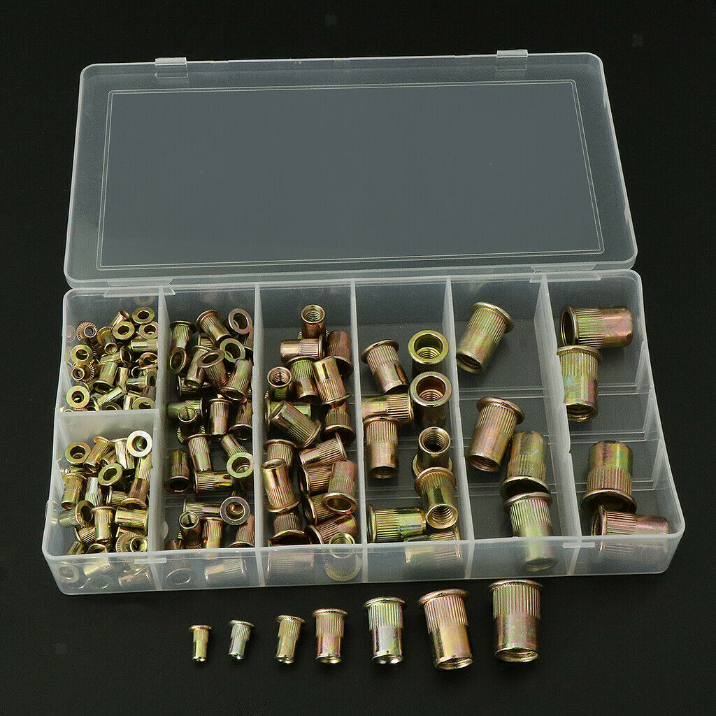 High Quality Zinc Plated Carbon Steel Rivet Nut Kit 165pcs/set