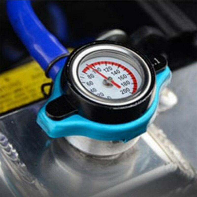 Universal Car Thermost Radiator Cap Cover & Water Temp Gauge Meter 1.1 Bar IBDA