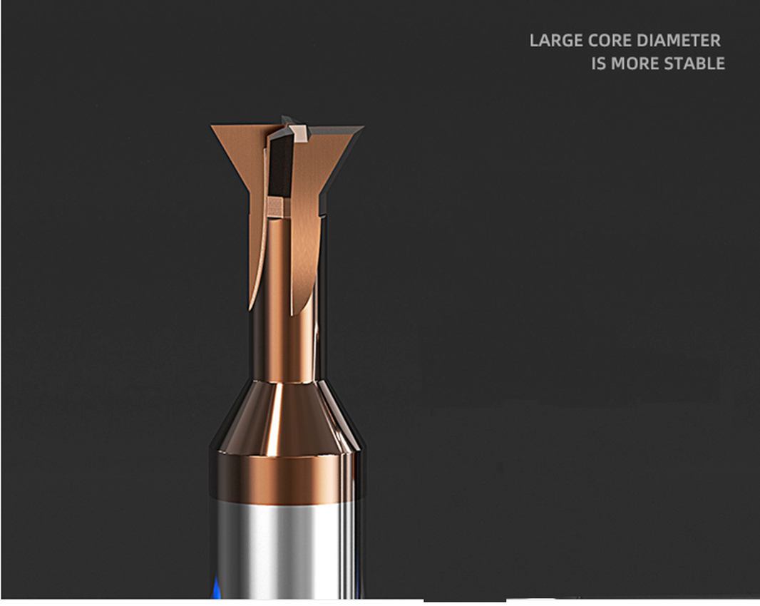 55° Swallowtail Milling Cutter 45°Chamfering 8*49*8*10.4 Carbide Tungsten Steel