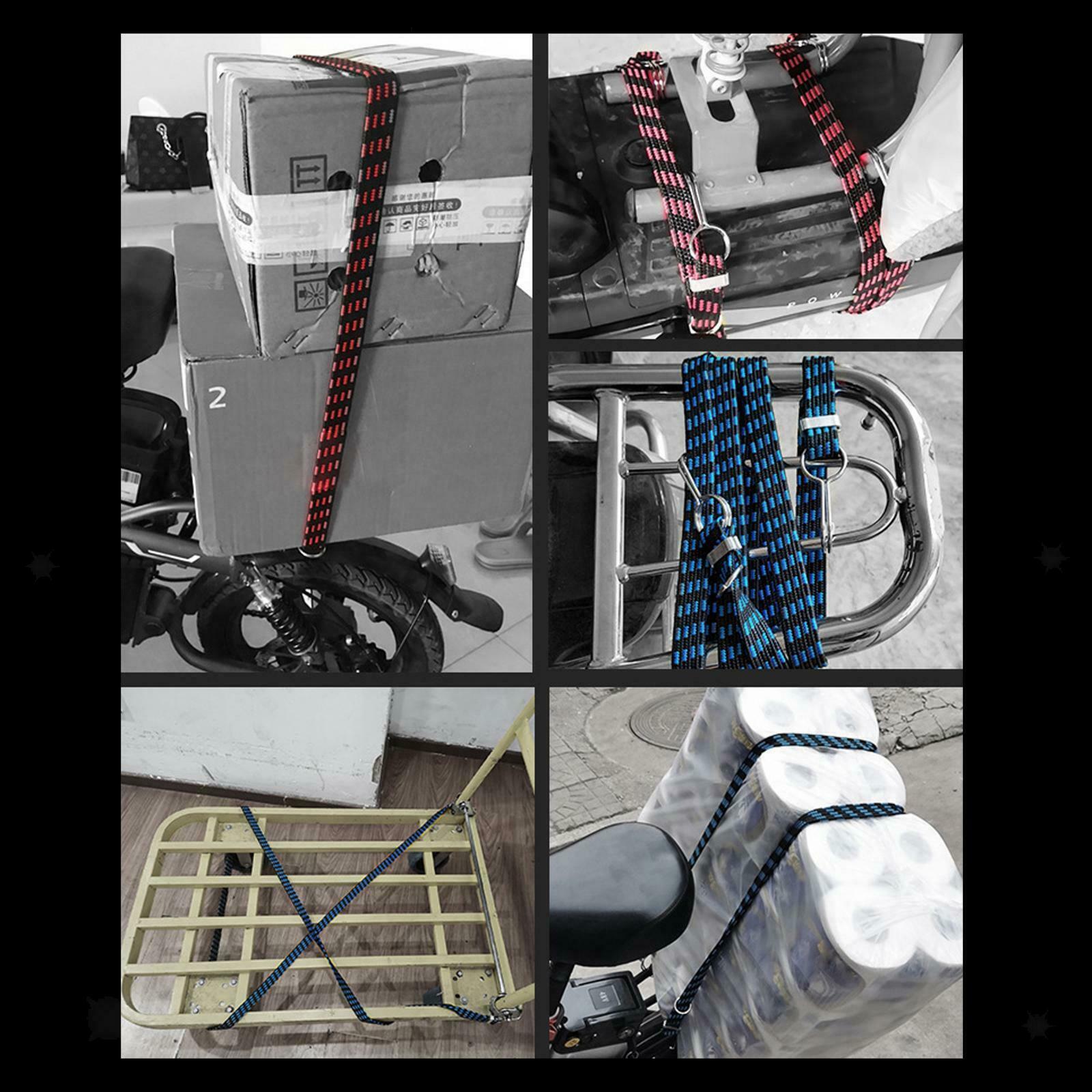 2x Bungee Cord Adjustable Hand Carts Bike Car Roof Heavy Duty  Luggage Strap