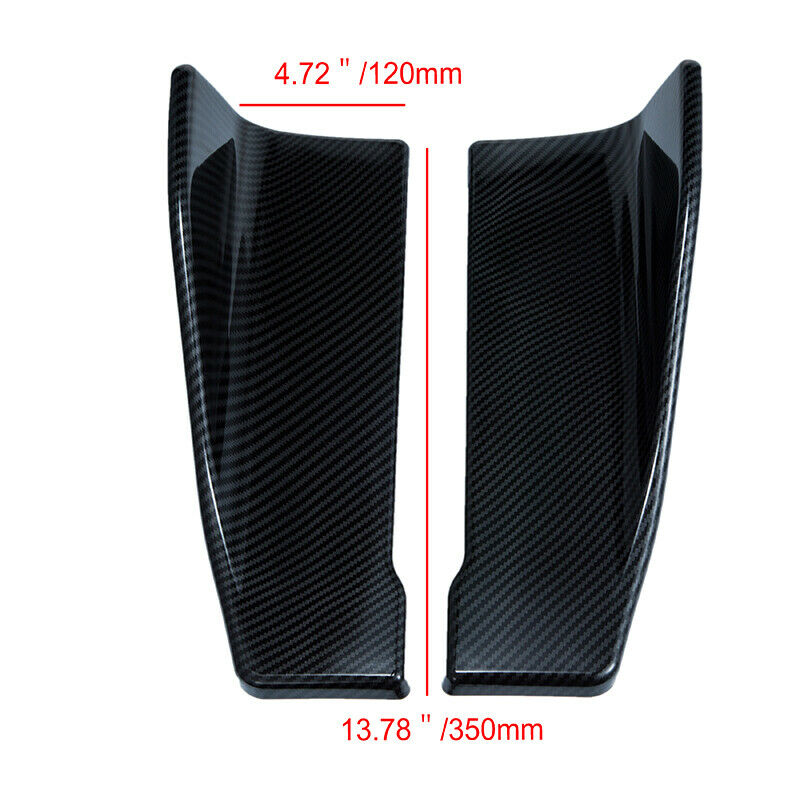Carbon Fiber Auto Car Bumper Spoiler Rear Lip Side Skirt Splitter Winglet Wing