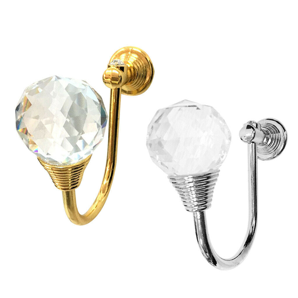 2 Pieces Curtain Tie Back Wall Hooks Holder Towel Hanger Home Decoration