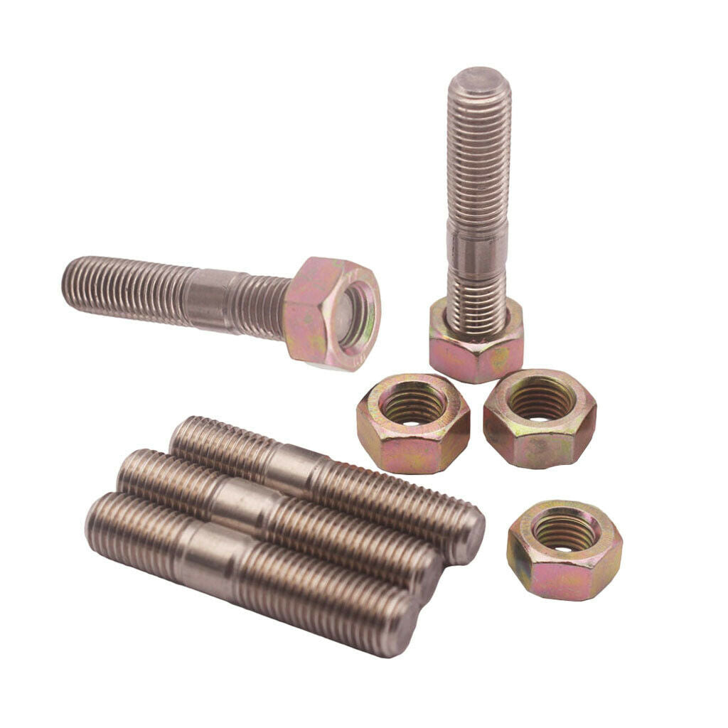 5 Pieces M10x1.25 50mm Turbo Stud Nut Kit For   DSM 1G EVO1~10