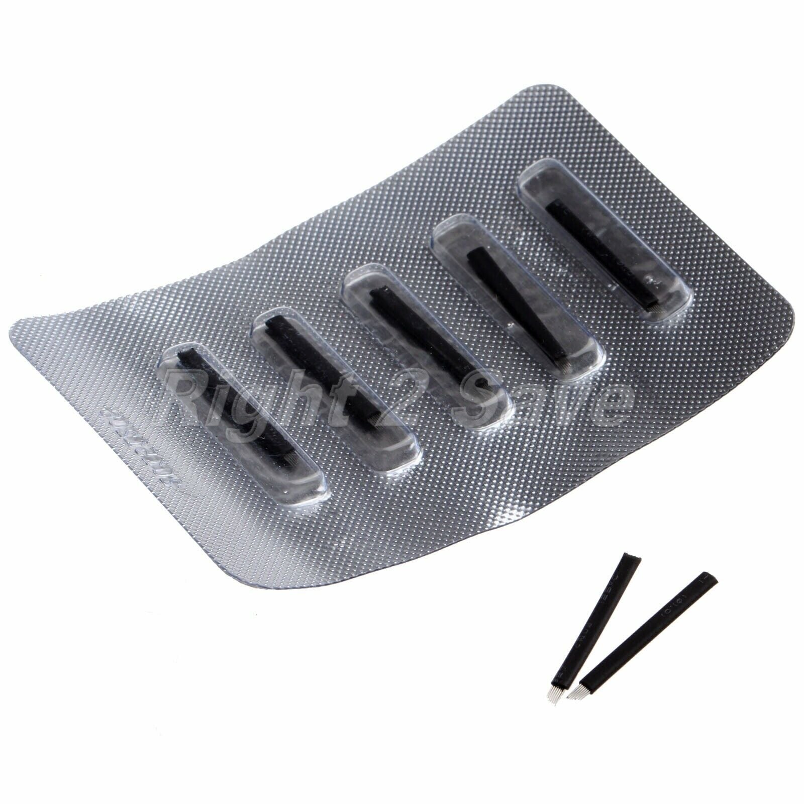5Pcs 7 Pin Blades Permanent Makeup Eyebrow Tattoo Pen Tool Microblading Needle