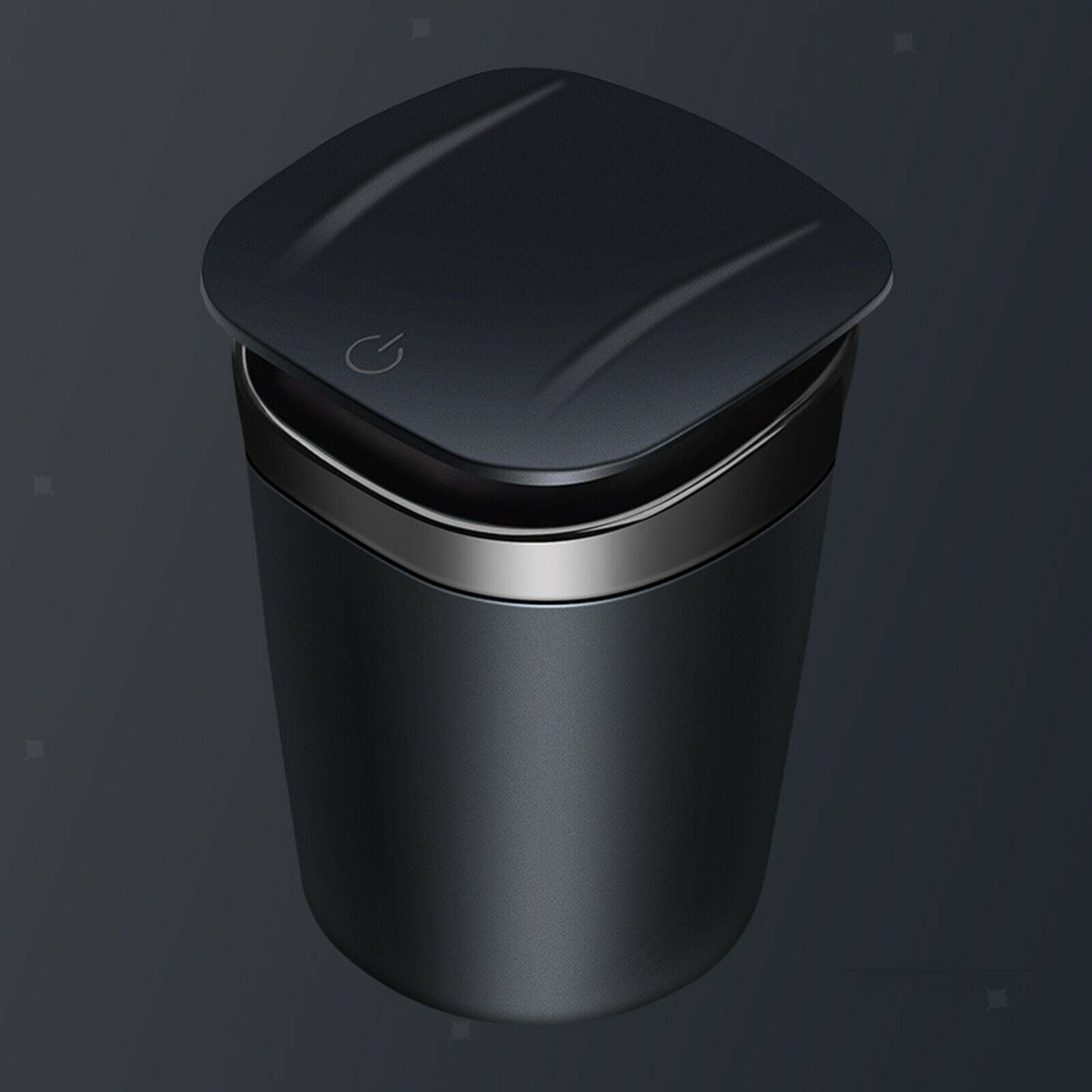 Car Ashtray Removable with Lid Indicator for Car Home Travel Black
