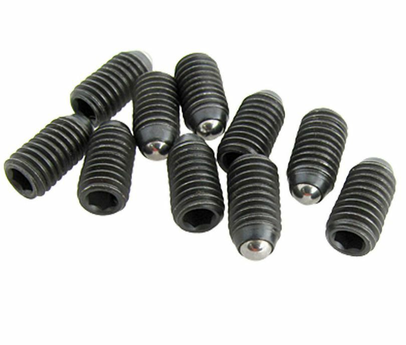 10 Pieces Black Threaded Hex Socket Head Spring Ball Plunger M8*16