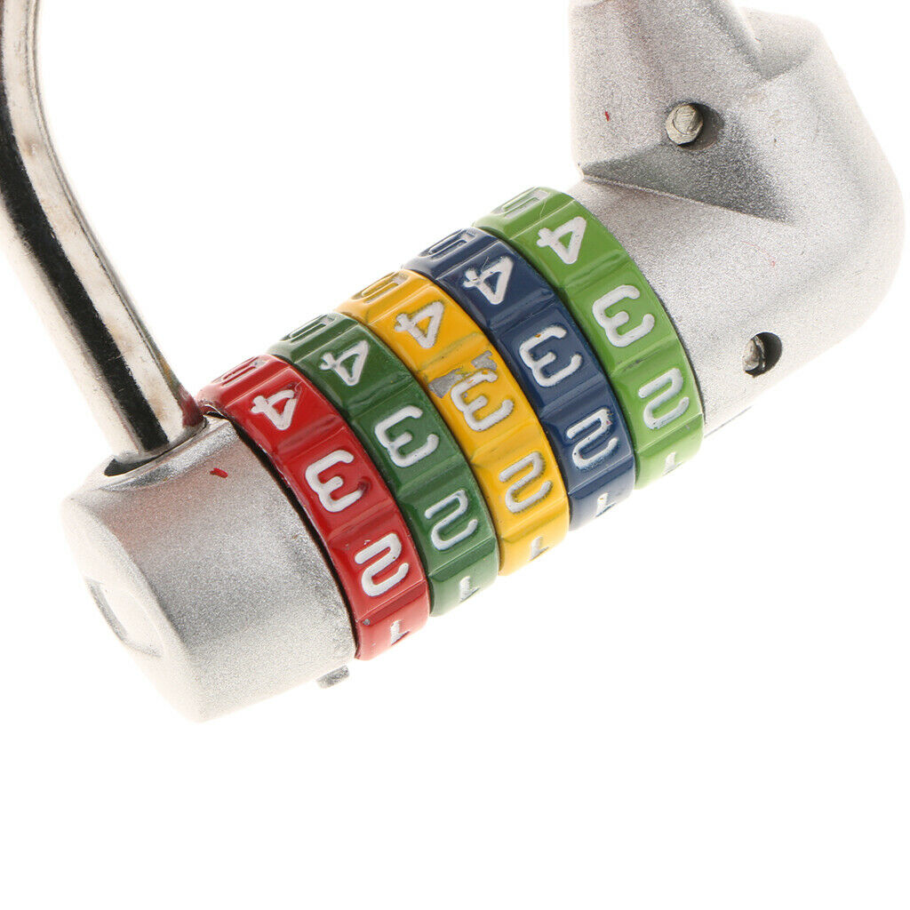 2Pcs Mini 5 Digits Number Password Code Lock Combination Padlock Resettable for