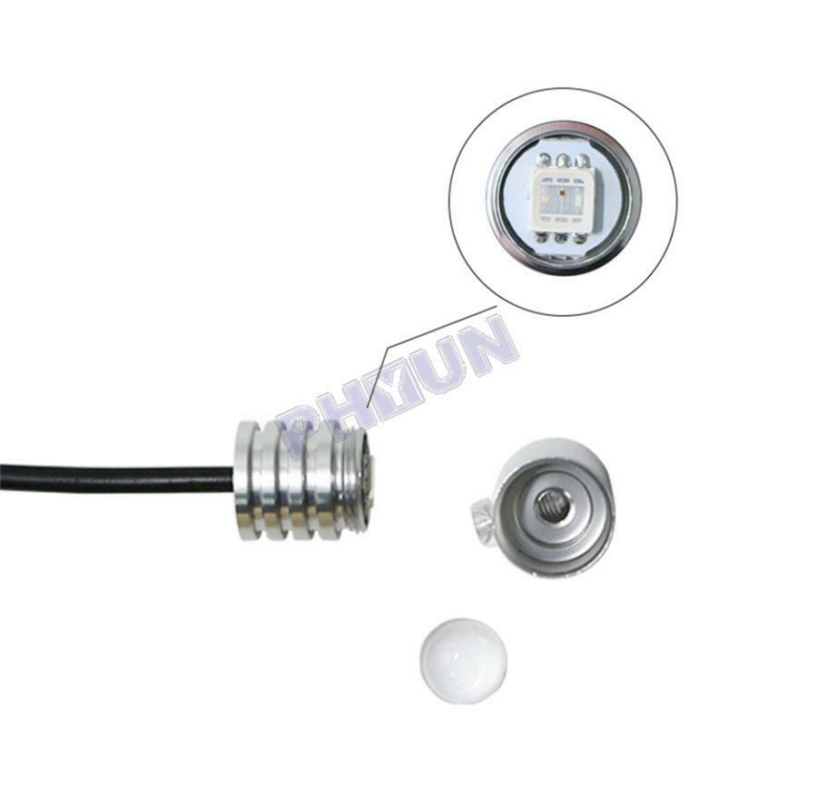 12V RGB Car Interior Atmosphere Light 10 in 1 Neon EL Fiber Optical Strip Light