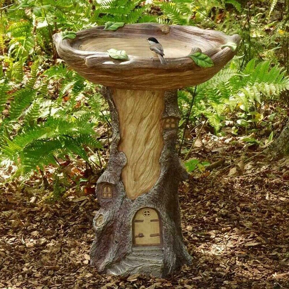 Bird Bath & Feeder Pedestal Free Standing Garden Bird Tray NEW bath Outdoor new