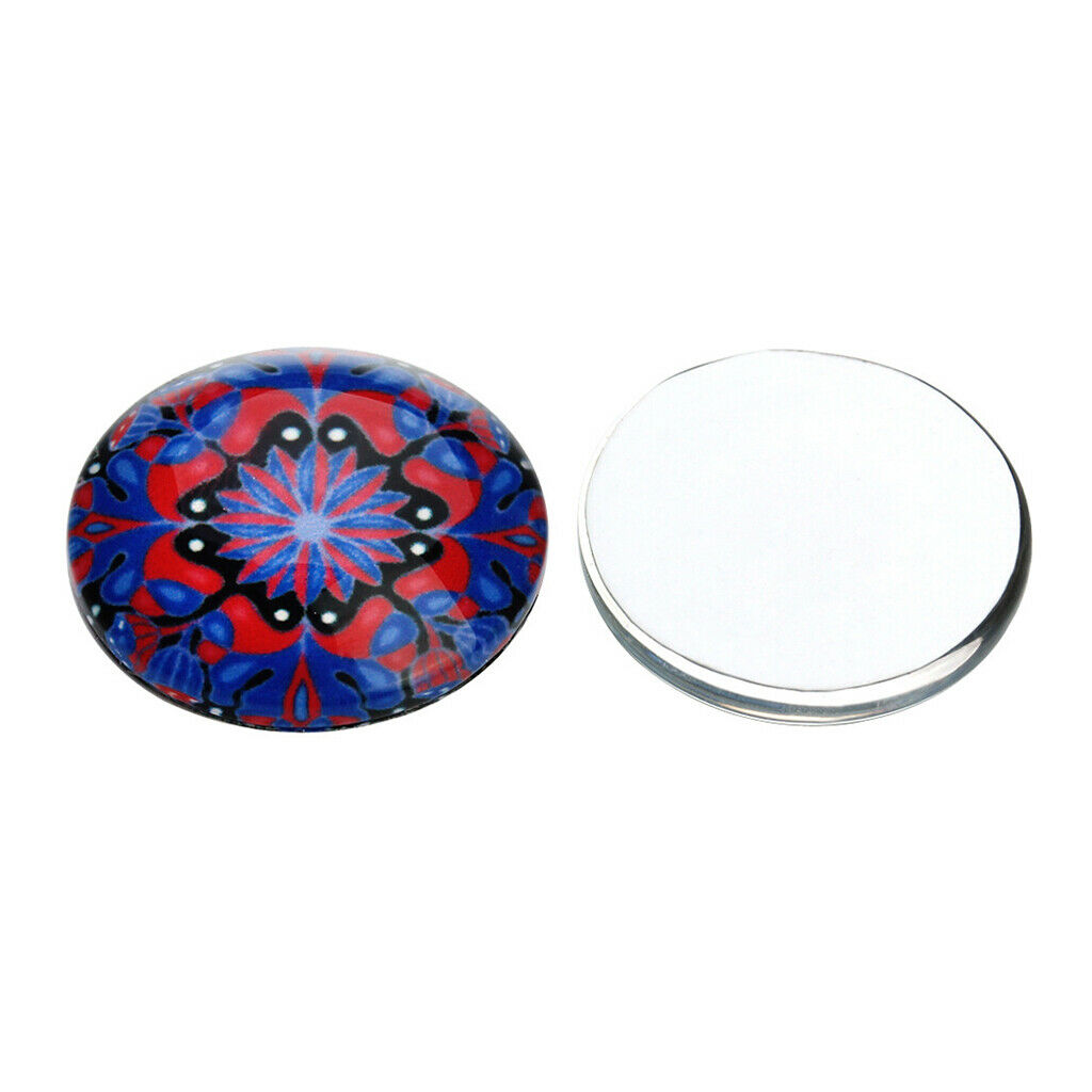40x Half Round Flatback Cabochon Beads 20mm Button Scrapbooking DIY Decors