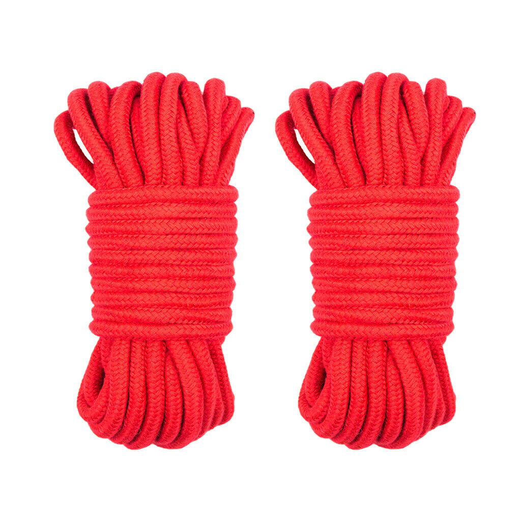 2PCS 6mm Macrame Rope 100% Natural Cotton Twisted Cord Artisan DIY Craft 20m