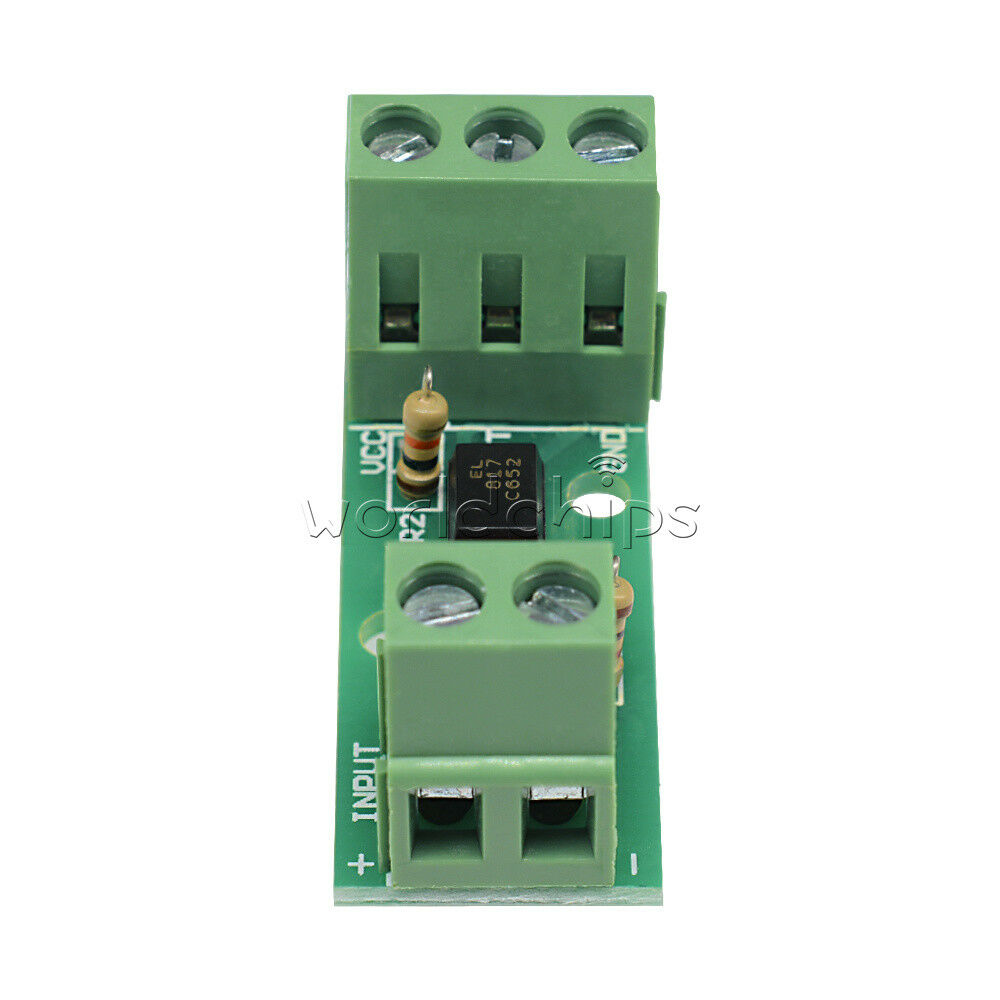 80KHz 1-Channel Optocoupler Isolation Module Input 12V No Din Rail Holder PLC