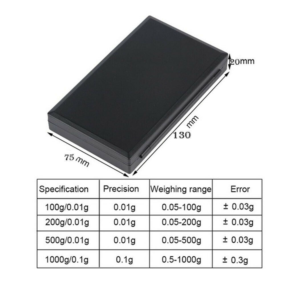 3x LCD Digital Scale 50gx0.01g Pocket Jewelry Coin Grain Gram Weighting