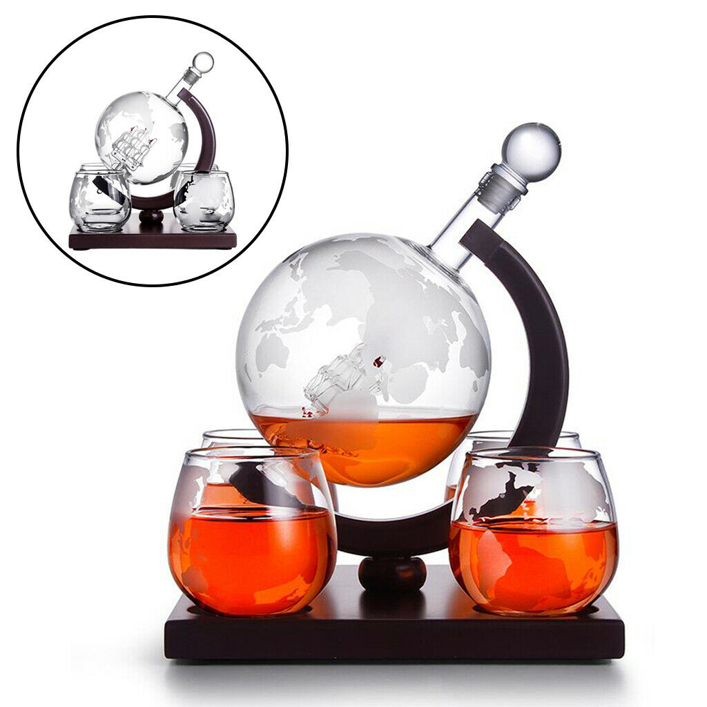 1000ml   Decanter Liquor Bourbon Wine Glasses Bar Home Decoration