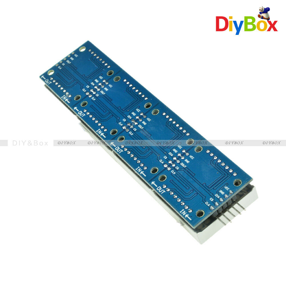 MAX7219 Yellow LED 4 in 1 Display Dot led Matrix MCU Control Module for Arduino