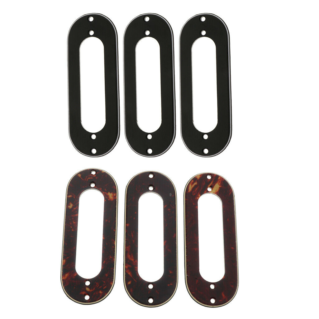 6pcs Single Coil Pickup Frame Mounting Rings for  ST Electric Guitar Accessory