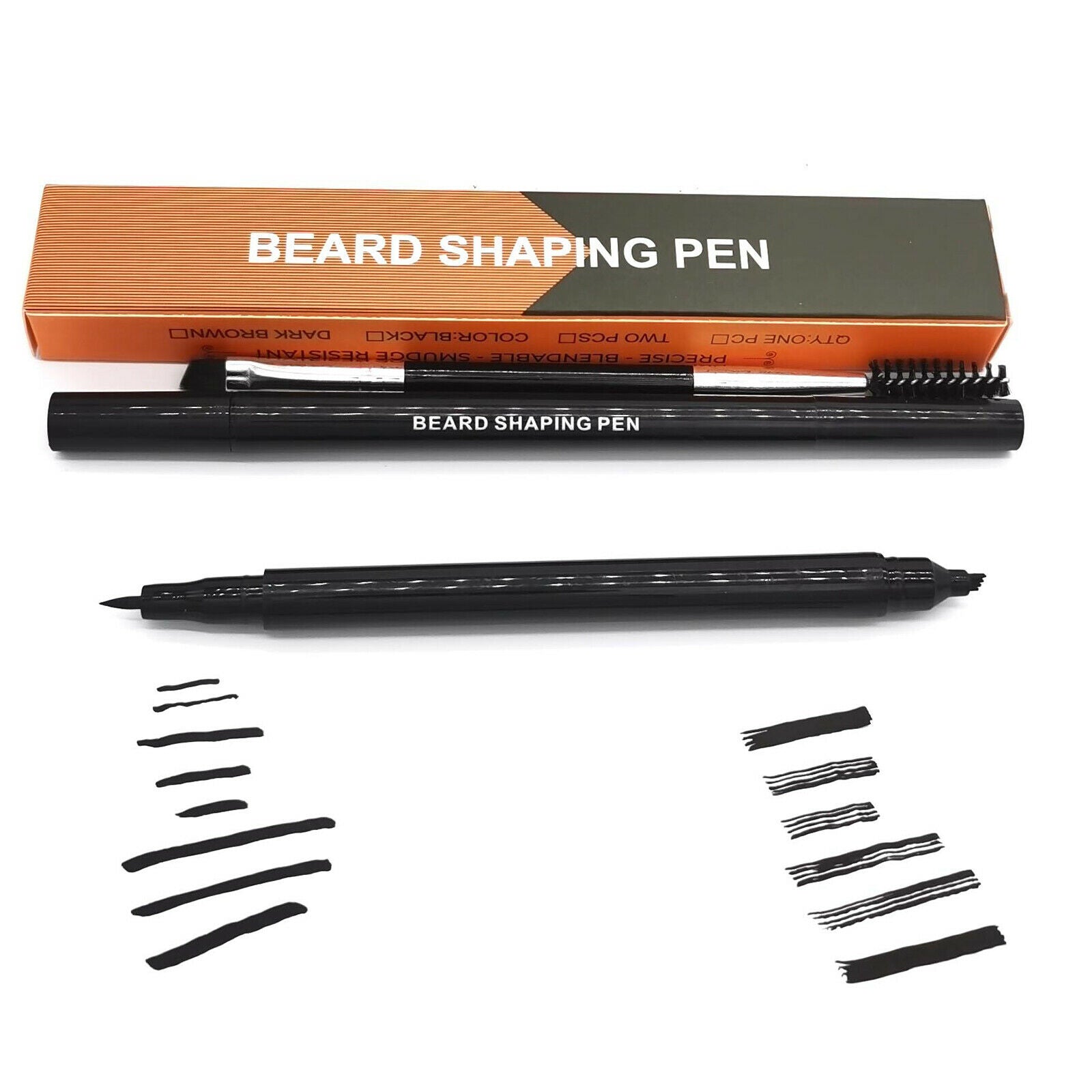 Natural Hair Waterproof Beard Filler Pen Fill Gaps and Patches Thicken Beard